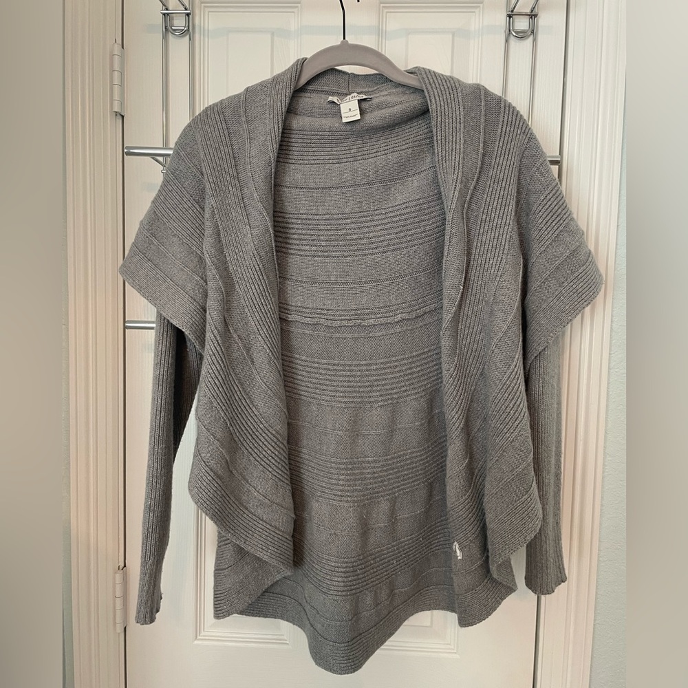 WHBM gray cardigan. Size small